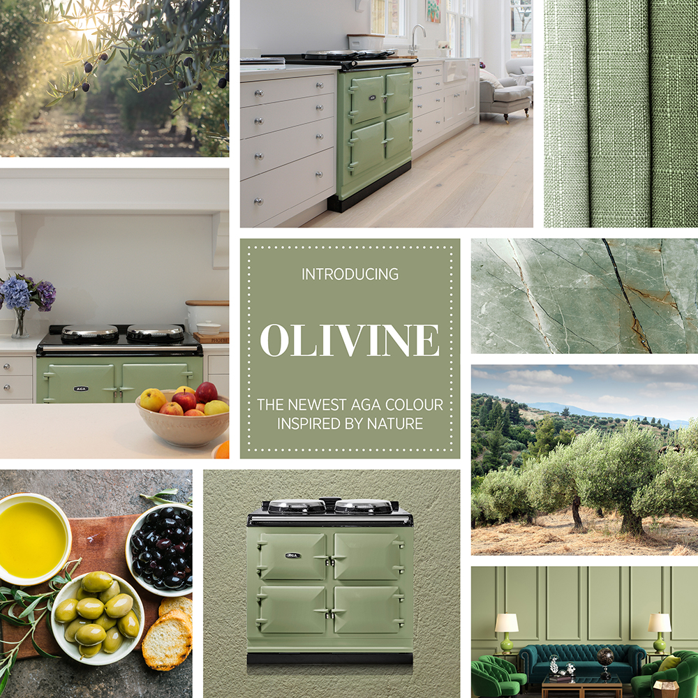 Olivine colour mood board