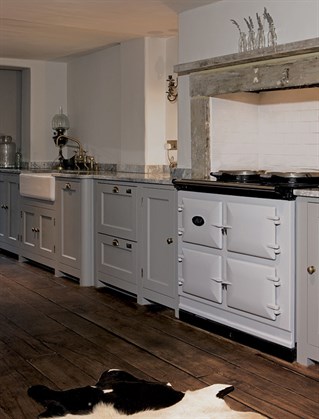 Anna Friel's kitchen and AGA 