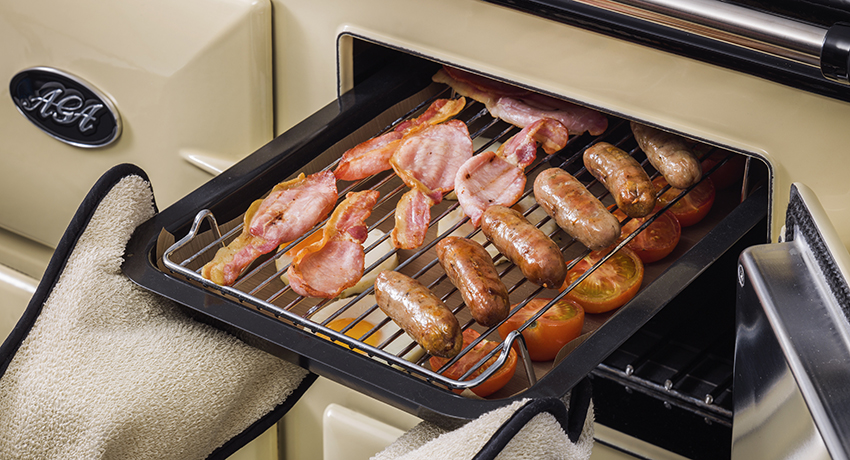 Cook a full breakfast on an AGA