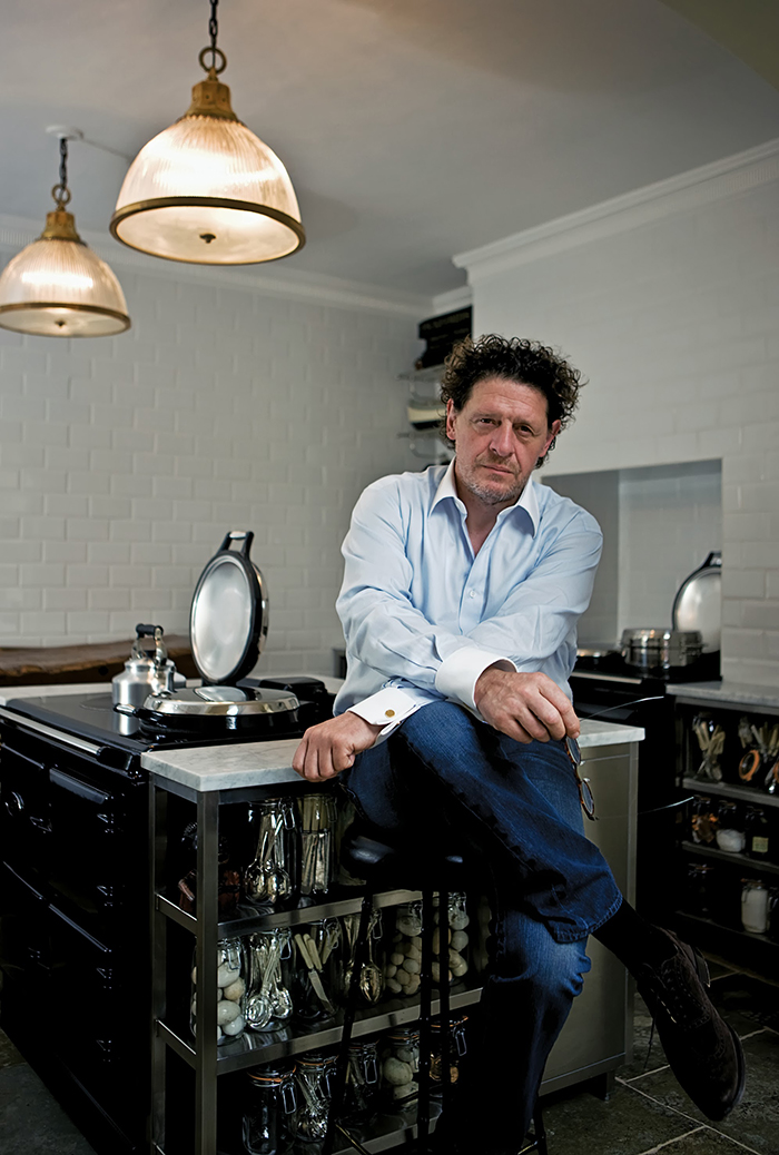Marco Pierre White with his AGA Total Control 