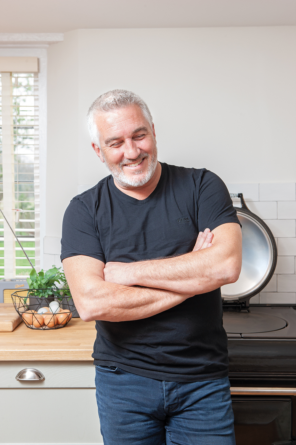 Paul Hollywood with his AGA eR3 Series cooker