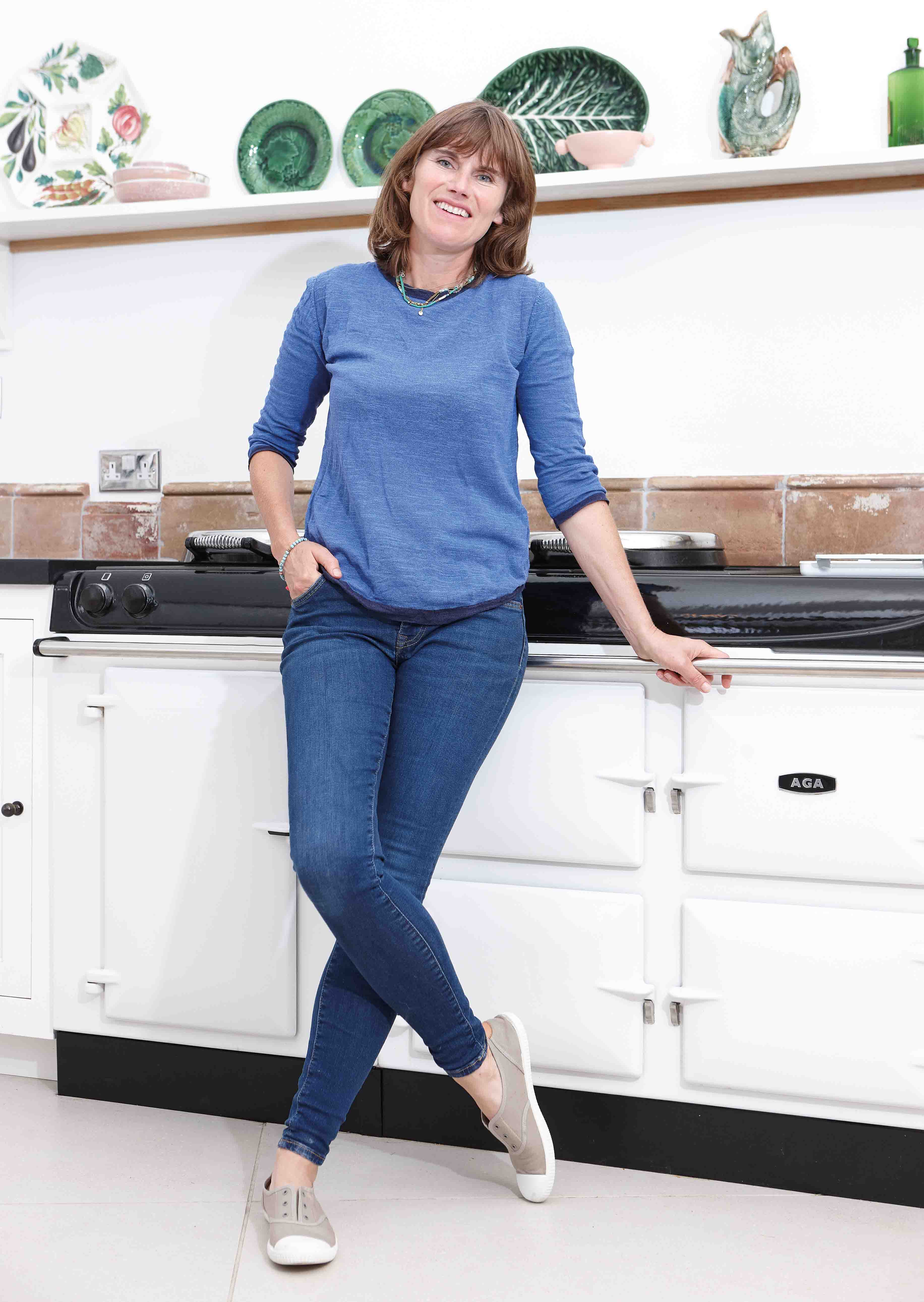 Sarah Moore in front of her AGA eR3 160i