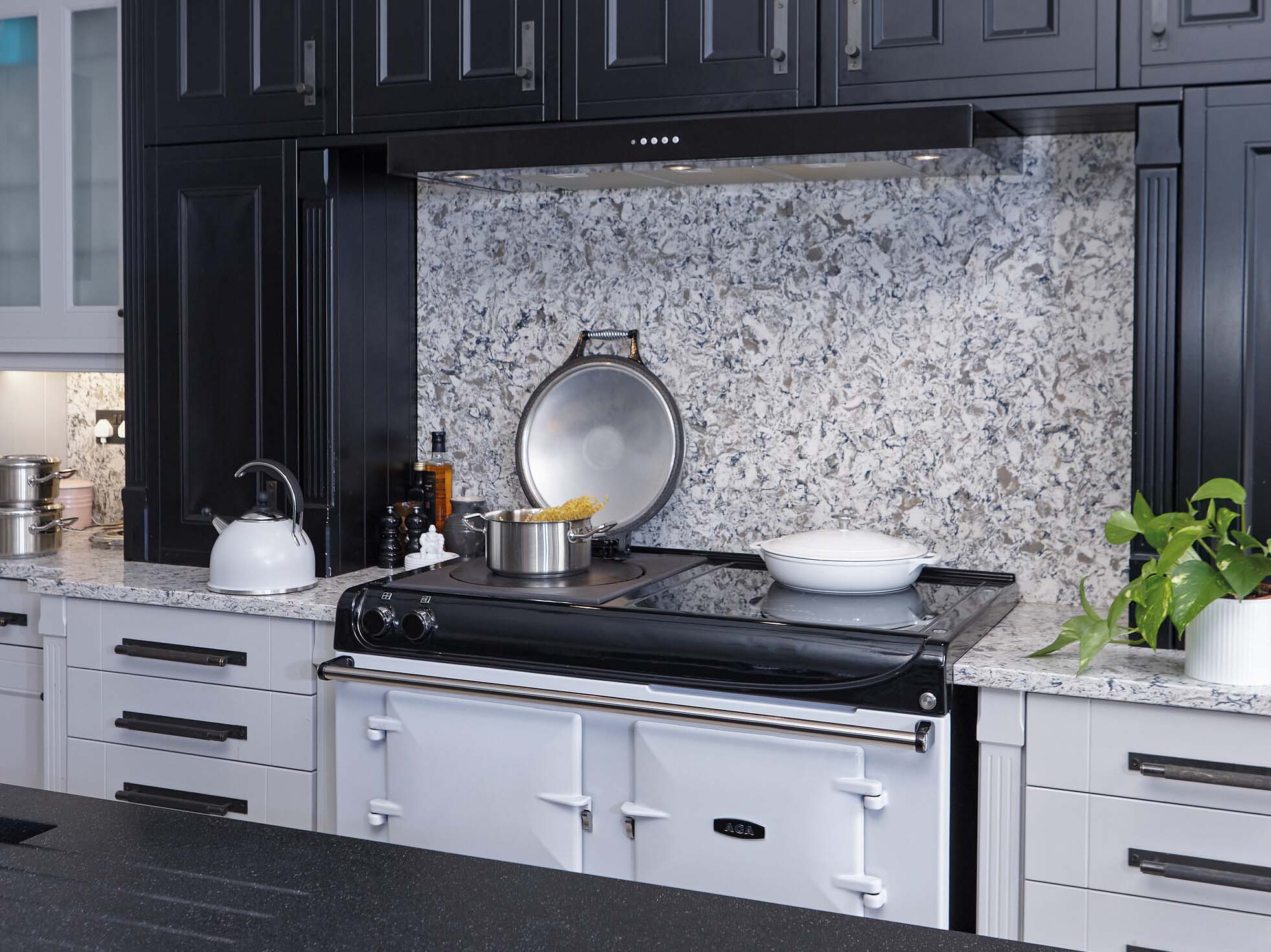 AGA eR3 Series Cooker in Pearl Ashes with Induction Hob