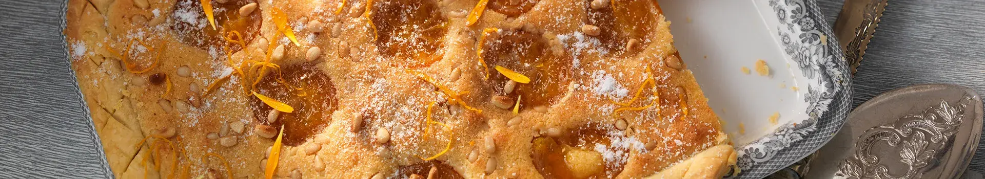 Citrus and Pine Nut Tart