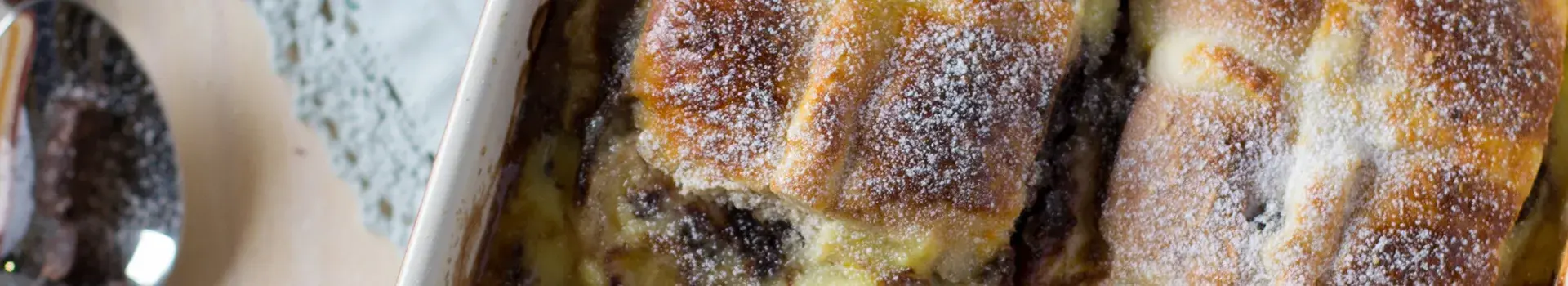 Hot Cross Bun, Chocolate and Rum Pudding