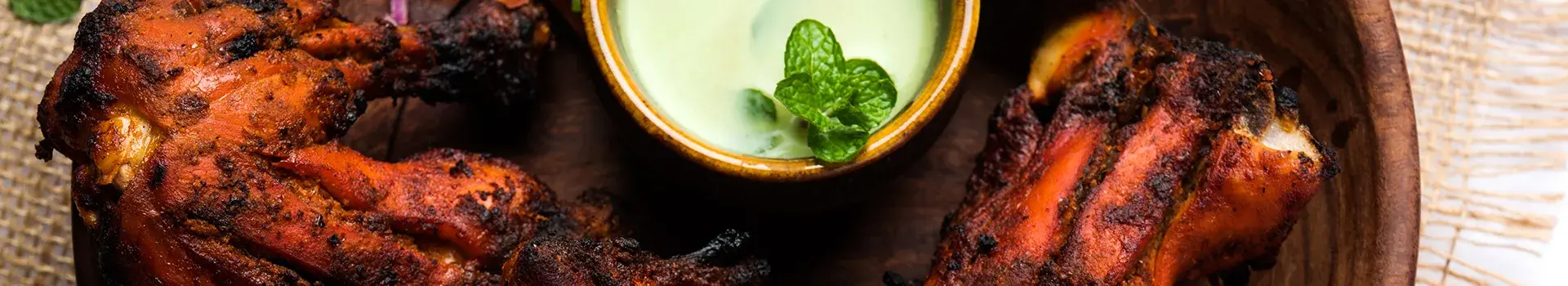 Tandoori Chicken With Mint Yoghurt