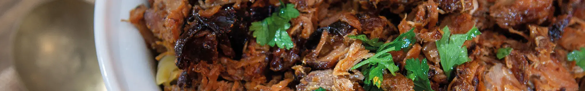 Slow roasted pulled pork 