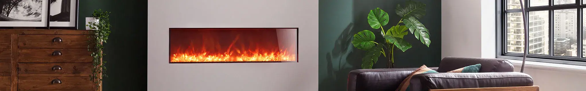 Rayburn fire suite in a living room 