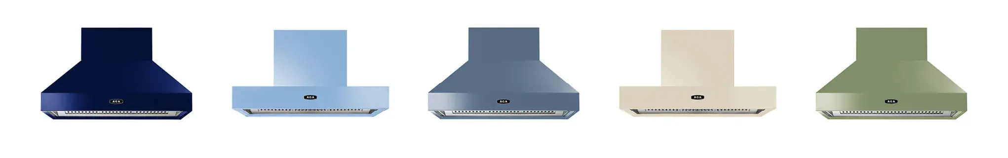 AGA Cooker Hoods in pitch and slab designs
