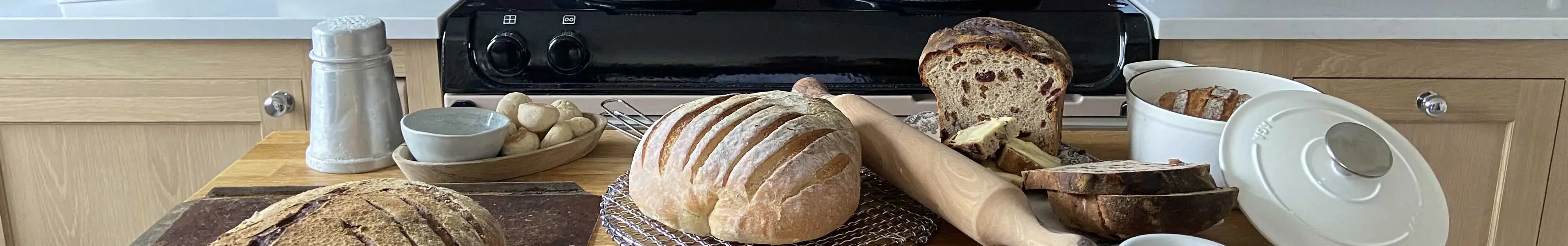 Sourdough Loaf Baked in front of AGA