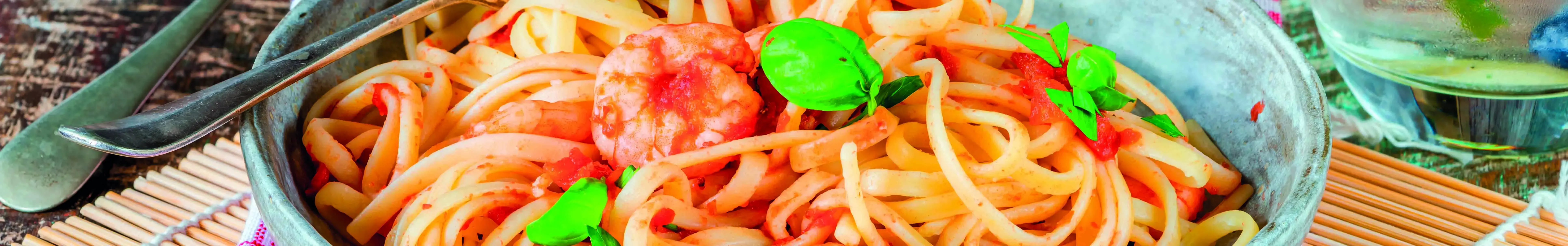 Spicy Prawn Linguine