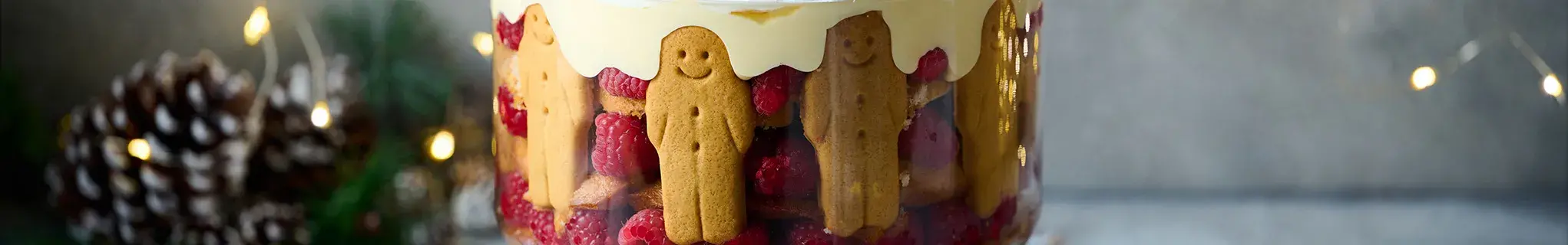 Classic Trifle with Gingerbread People