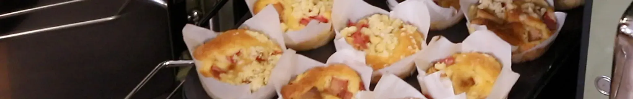 Rhubarb and White Chocolate Muffins