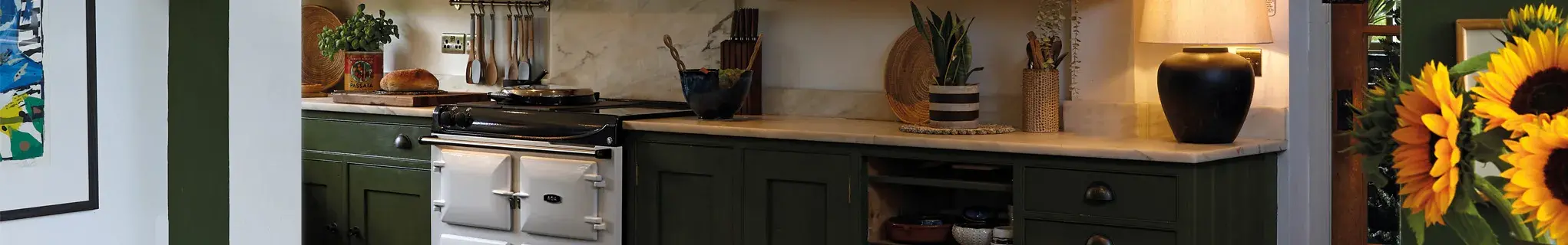 AGA Compact 100 in White at Pandora Maxton's house