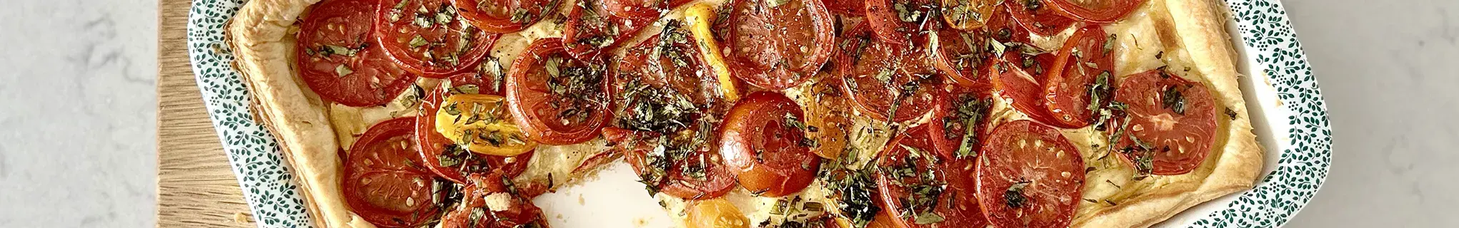 French Mustard and Tomato Tart 