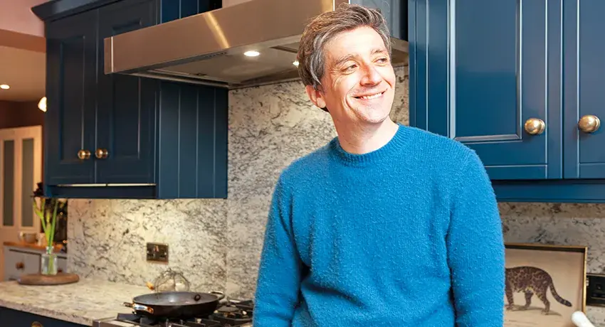 Chef Ben Tish in his kitchen 