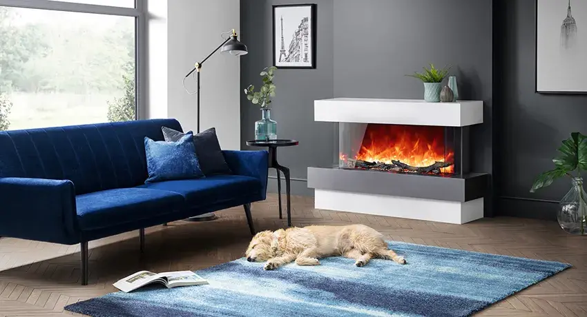 Rayburn Stratus™ TruView Electric Fire with Suite