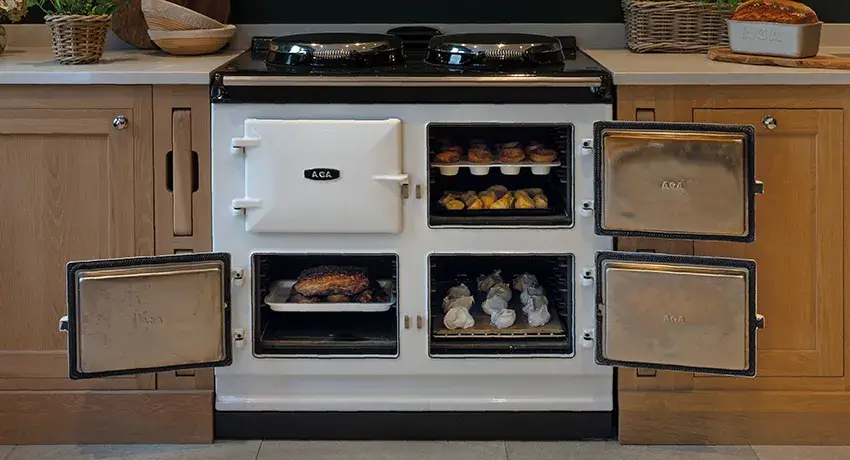 AGA ovens cooking food 