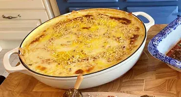 Butternut Squash, Sweet Potato and Swiss Chard Lasagne Bake