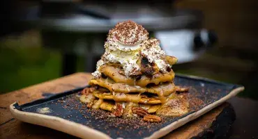 Salted Banoffee & Pecan Pancakes