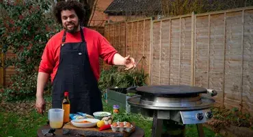 Adam Purnell by the AGA Outdoor Grill