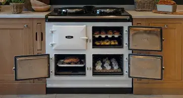 AGA ovens cooking food 