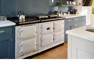 AGA Cast Iron Cooker with Integrated AGA Module in White 