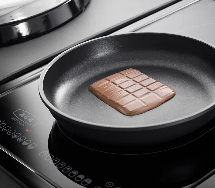 Low temperature settings on the AGA induction hobs