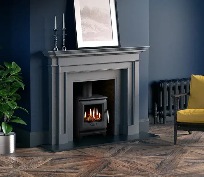 AGA Ludlow Gas Fire in contemporary living room 