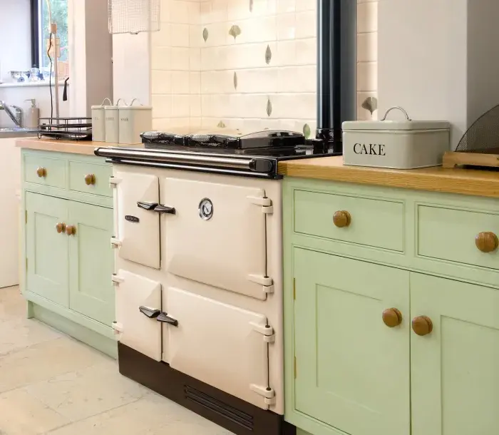 Rayburn cooker in Linen