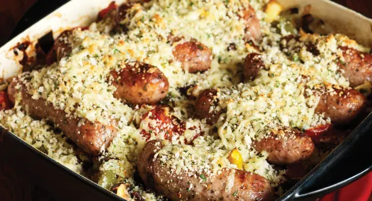 Hearty Veg and Sausage Bake