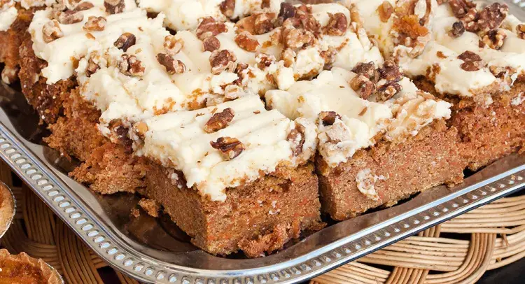Coffee and Walnut Traybake