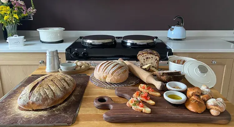 A selection of freshly baked bread