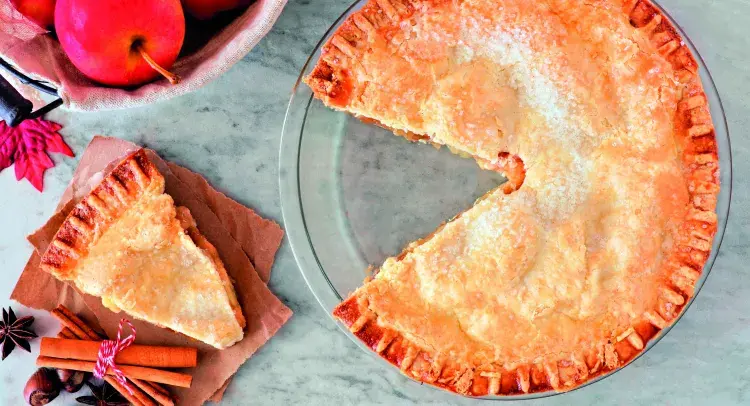 Fruit Tart with slice cut out