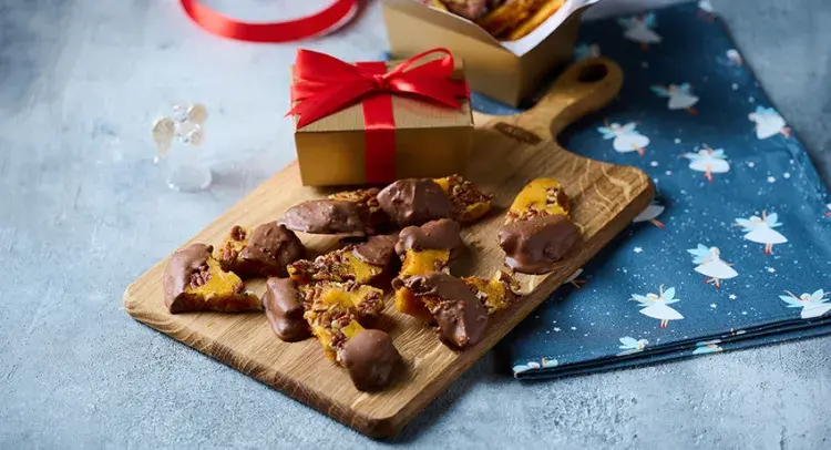Chocolate Dipped Pecan Honeycomb