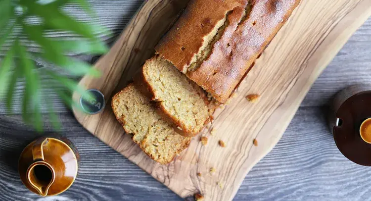 Honey cake on AGA Cookshop wooden board