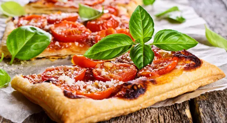 Tomato and Basil Tartlets
