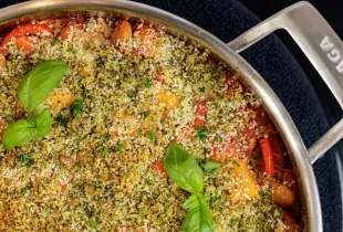 AGA Butternut Squash, Tomato and Butterbean Bake